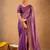Purple tissue cotton handloom saree with unstitched blouse