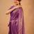 Purple tissue cotton handloom saree with unstitched blouse