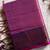 Purple tissue cotton handloom saree with unstitched blouse
