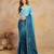 Trendmalls morpeach satin ombre pattern dual shade saree with unstitch blouse