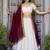 off white Zari Weaving Vichitra Silk Lehenga Choli