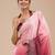 Brown satin ombre pattern dual shade saree with unstitche blouse piece