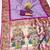Lavender silk blend saree with paithani weaved pallu and blouse