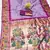 Lavender silk blend saree with paithani weaved pallu and blouse