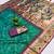 Sea green silk blend saree with paithani weaved pallu and blouse