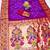 Purple  silk blend saree with paithani weaved pallu and blouse