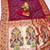 Wine silk blend saree with paithani weaved pallu and blouse