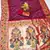 Wine silk blend saree with paithani weaved pallu and blouse