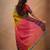 Olivegreen tissue cotton handloom saree with unstitched blouse piece