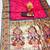 Pink silk blend saree with paithani weaved pallu and blouse