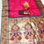 Pink silk blend saree with paithani weaved pallu and blouse