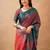 Purple tissue cotton handloom saree with unstitched blouse piece