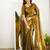 Gold tissue cotton handloom saree with unstitched blouse piece