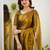 Gold tissue cotton handloom saree with unstitched blouse piece