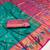 Sky blue banarasi silk blend saree with paithani weaved pallu and blouse