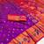 Wine silk blend saree with paithani weaved pallu and blouse