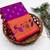 Wine silk blend saree with paithani weaved pallu and blouse