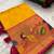 Yellow silk blend saree with paithani weaved pallu and blouse