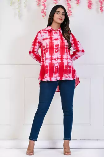 Pure cotton mulmul tie n die shirts