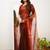Red tissue cotton handloom saree with unstitched blouse piece