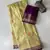 parrot green dola silk blend zari weaving saree