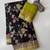 black dola silk blend zari weaving saree