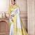 Yellow Kanjivaram Silk Blend With Rich Gold Border And Elephant Motifs Saree With Blouse For Women