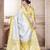 Yellow Kanjivaram Silk Blend With Rich Gold Border And Elephant Motifs Saree With Blouse For Women