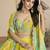 Hiva sunshine yellow embroidered silk long dresses