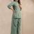 Sylvie fern green embroidered cotton co ord sets