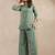 Sylvie fern green embroidered cotton co ord sets
