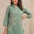 Sylvie fern green embroidered cotton co ord sets