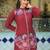 Sanjana burgundy burgundy embroidered cotton co ord sets