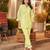 Iyana mellow yellow embroidered cotton co ord sets