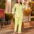 Iyana mellow yellow embroidered cotton co ord sets