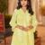 Iyana mellow yellow embroidered cotton co ord sets