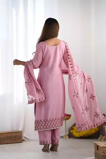 Party Wear Look Suit Set New Arrival Stylish Suit Set With Dupatta