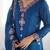 Blue Color Party Wear Stylish Suit Set Fully Stitched Kurti With Dupatta