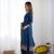 Blue Color Party Wear Stylish Suit Set Fully Stitched Kurti With Dupatta
