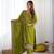 Green Designer Suit Set With Dupatta Stitched Kurti Set With Dupatta