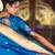 turquoise paithani silk blend saree with zari weaving motifs 