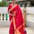 pink paithani silk blend saree with zari weaving motifs 