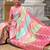 pink silk blend meenakari zari weaving saree with contrast pallu