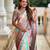 multicolor silk blend meenakari zari weaving saree with contrast pallu