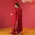 Beautiful Designer Maroon Full Sleeve Suit Set With Dupatta