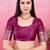 magenta zari weaving motifs saree with woven pallu