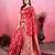 red zari woven all over motifs saree