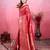 red zari woven saree with motifs pallu