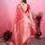 red zari woven saree with motifs pallu