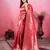 red zari woven saree with motifs pallu
